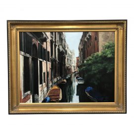Cynthia Leung Oil on Canvas "Early Morning in Venice". Original Price: $4,400