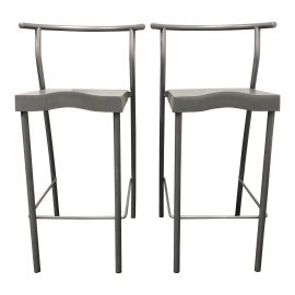 Kartell Philippe Starck Hi-Glob Stools- a Pair