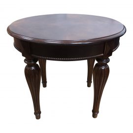 Traditional Round Wood Side Table