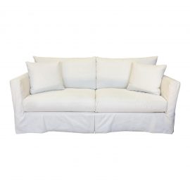 Crate & Barrel Willow Modern Slipcovered Snow Sofa. Original Price: $2,200