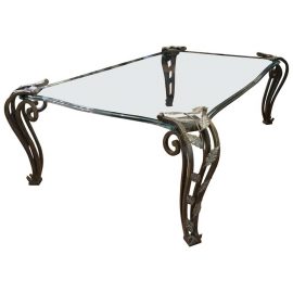 Curved Glass Coffee Table by Thomasville