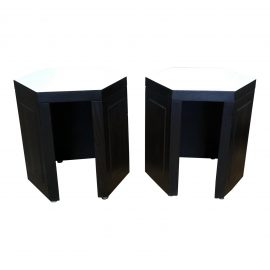 Pair of Hexagonal Side Tables by McGuire