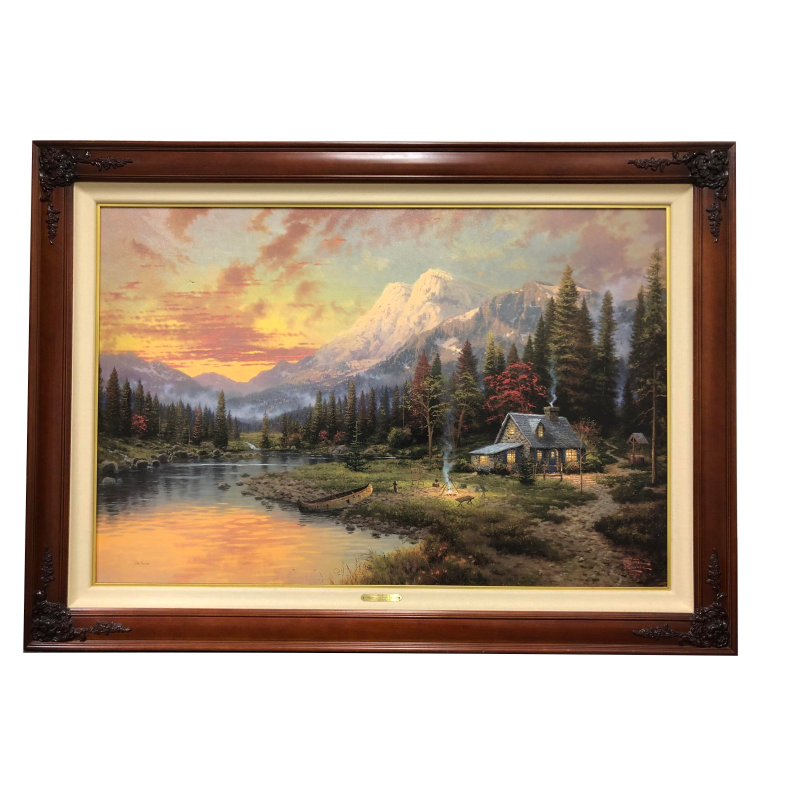 絵画 Majesty of a king Evening Majesty - Limited Edition Canvas – Thomas Kinkade