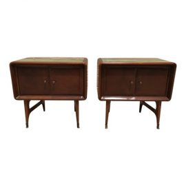 Mid-Century - Pair of Wood Side Tables