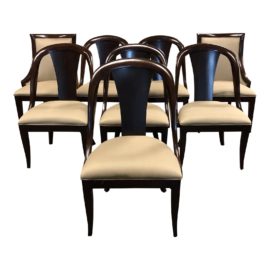 Bernhardt Furniture Martha Stewart Whitney Opal Point Collection Chairs Set of Eight
