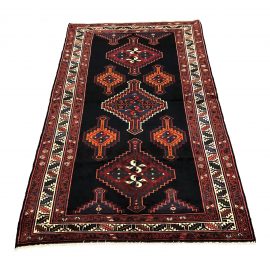 Pakistani Hand-Woven Wool Tribal Area Rug - 4′6″ × 7′11″