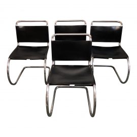 Mies Van Der Rohe MRChairs for Knoll, Set of Four