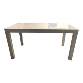 West Elm White Parsons Table