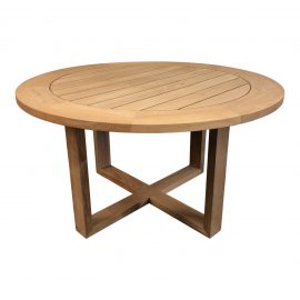 NEW Siena Outdoor Teak Table by Manutti Belgian Outdoor Furniture. Original Price: $2,949