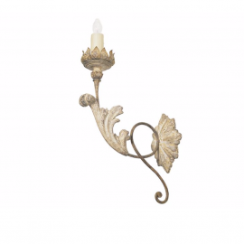 NEW Panache Designs Firenze Wood+Iron Sconce. Original Price: $1,823