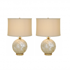 NEW Pair of Maitland-Smith Troca Table Lamps. Original Price: $3,330