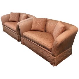 Traditional Curve Back Loveseats. Original Price: $8,400