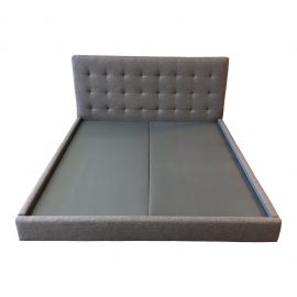 Custom California King Upholstered Platform Bed Frame