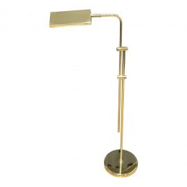Brass Finish Adjustable Floor Lamp