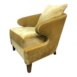 Velvet Lounge Chair by Marty Mason Collected Home. Original Price: $3,300
