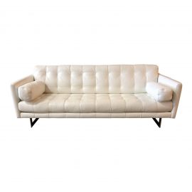 Casa Luxury Nirvana White Leather Sofa