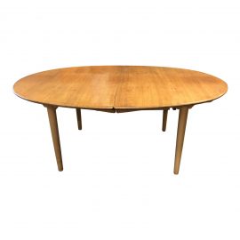 Mid-Century Hans J. Wegner Extendable Oval Table From Johannes Hansen