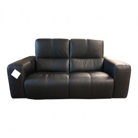 NEW Nicoline Italia Cabrera Leather Loveseat. Original Price: $3,996