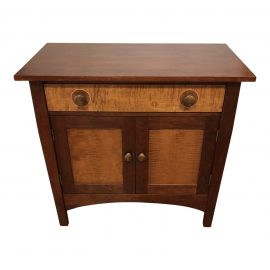Stickley - Harvey Ellis Cherry + Curly Maple Nightstand. Original Price: $2,706