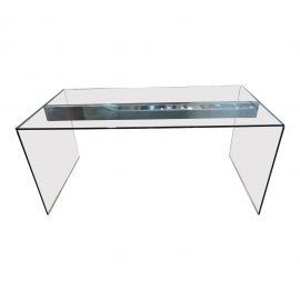 Gallotti & Radice Pinuccio Borgonovo Air Glass Desk. Original Price: $2,828