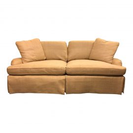 Century Furniture English Arm Sofa in Honey Silk