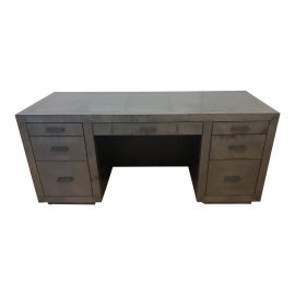 Restoration Hardware La Salle Metal-Wrapped Desk. Original Price: $2,925