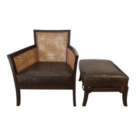 Crate & Barrel Blake Chair & Ottoman. Original Price: $1,600