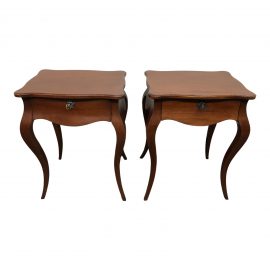 Yves De Lorne Custom Side Tables - a Pair. Original Price: $2,050