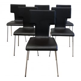 West Elm Modern Dining Chairs - Set of 6