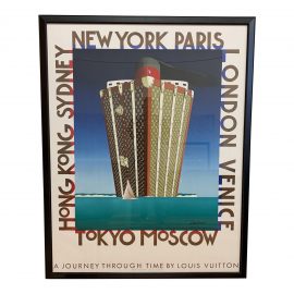 Framed Razzia "A Journey Through Time Louis Vutton" Lithograph