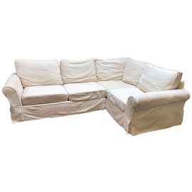 Pottery Barn Basics Slipcover Sectional. Original Price: $3,600
