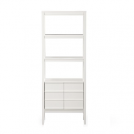 Crate & Barrel Spotlight White Bookcase. Original Price: $550