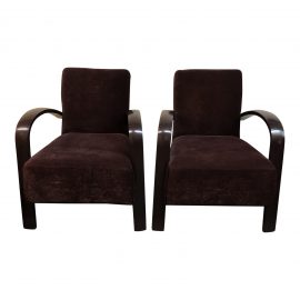 Martini Armchairs, a Pair. Original Price: $2,250