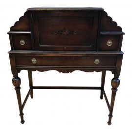 Antique Wood Writing Table + Vanity