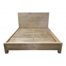 Crate & Barrel Elan Oak Queen Size Bed Frame. Original Price: 1,199