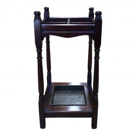 Antique English Oak Wood Umbrella Stand. Original Price: $1,263