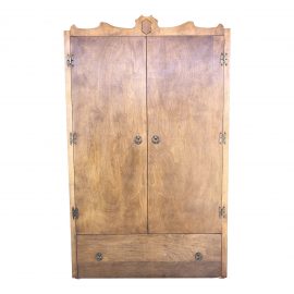 1920s Antique Rock Maple Linen Press