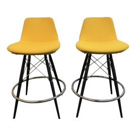 Soho Concepts Pera Yellow Counter Stools- a Pair. Original Price: $978