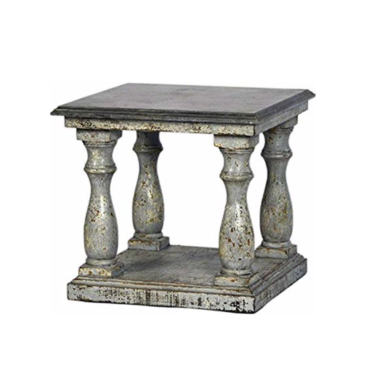 Dovetail Furniture Palermo Distressed Blue Side Table. Original Price