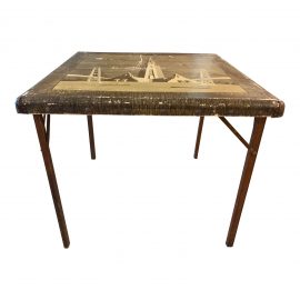Vintage San Francisco World Fair Game Table /Art Piece