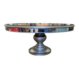 John - Richard Collection Lisandra Antiqued-Mirrored Round Dining Table. Original Price: $4,659