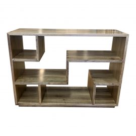 Handcrafted Solid Walnut Wood Bookcase