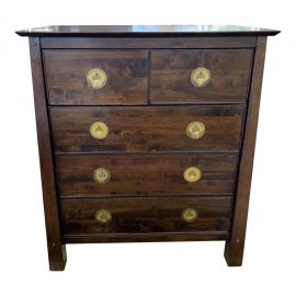 Asian Style Five Drawer Dresser