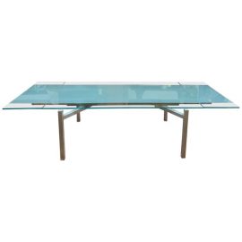 Hikko Glass Extension Dining Table. Original Price: $1,499