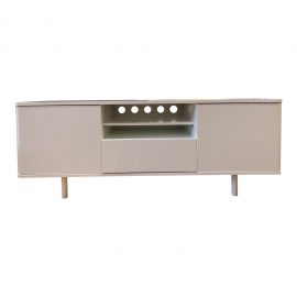 Italian White Lacquered Media Unit