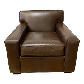 Restoration Hardware Mitchell Gold Leather Armchair. Original  Price: $1,595