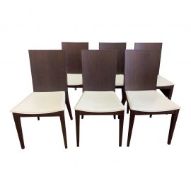 Caligaris Side Chairs, Set of Six. Original Price: $2,825