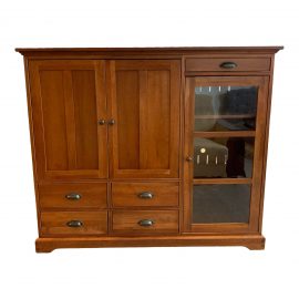 Restoration Hardware Michael's Furniture Cherry Cabinet. Original Price: $2,495