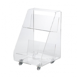 Crate & Barrel Acrylic Book Cart. Original Price: $300