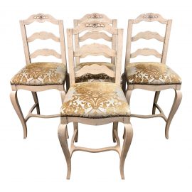 Chaddock French Country Bar Stools, Set of Four